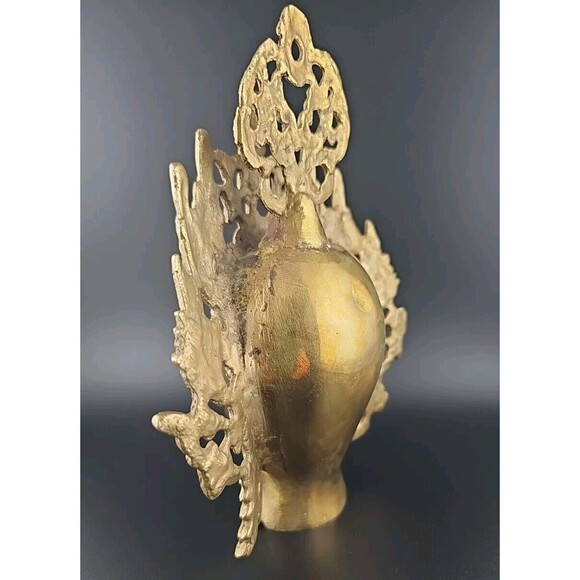Tibetan Buddhist Tara Indian Brass Goddess Head - Picture 8 of 16